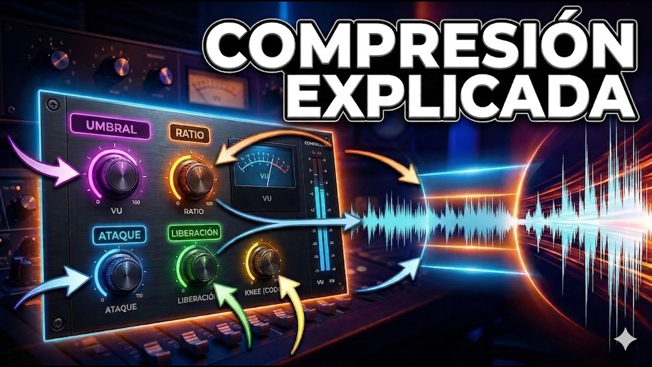 ASÍ FUNCIONA UN COMPRESOR 🎚️ (ATAQUE, RELEASE, RATIO EXPLICADOS)