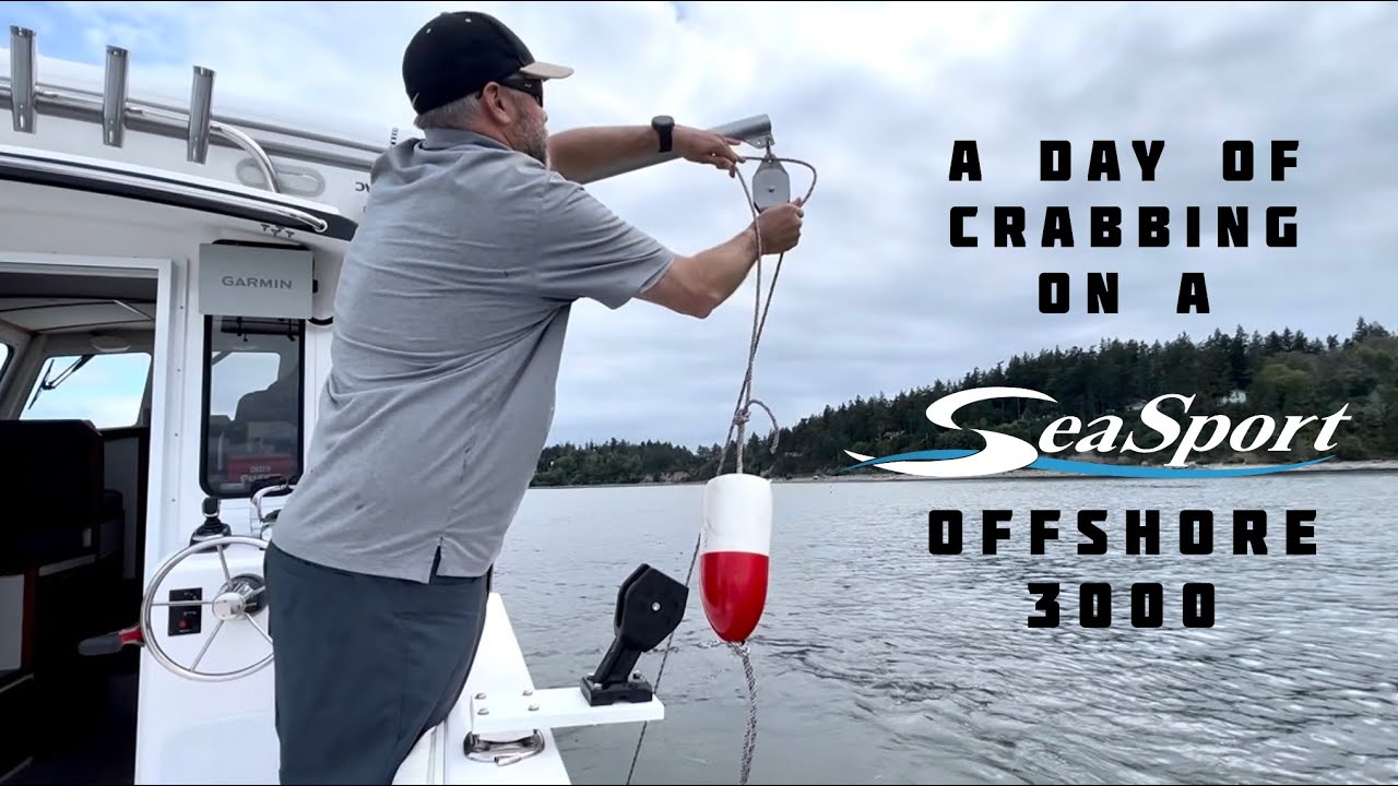 Crabbing on a Sea Sport Offshore 3000 in the Pacific Northwest 