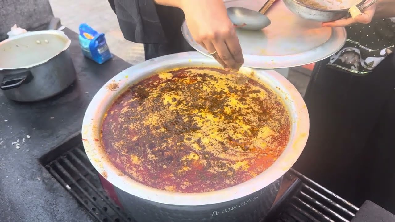 லெப்பைக்குடிக்காடு ஊர் பாரம்பரிய மட்டன் பந்தி சால்னா Making at Dubai Al Hamriya Park | Eid Holiday