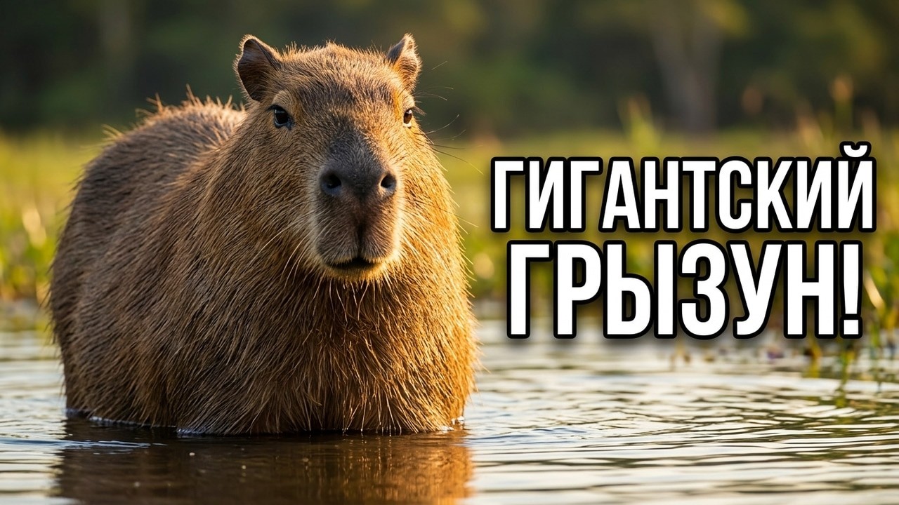 Капибара - самый большой грызун на планете!