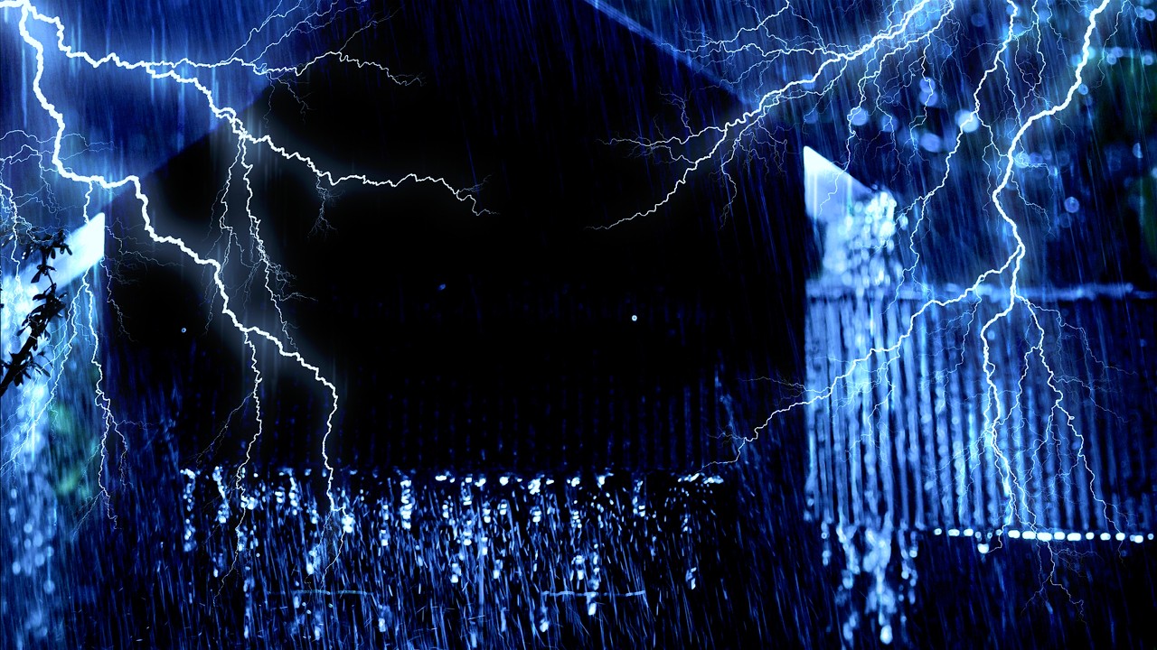 Terapia De Lluvia Nocturna Tormentosa 🌧️ Sonidos De Lluvia Intensa Y Truenos - Calma Tu Mente Y Due