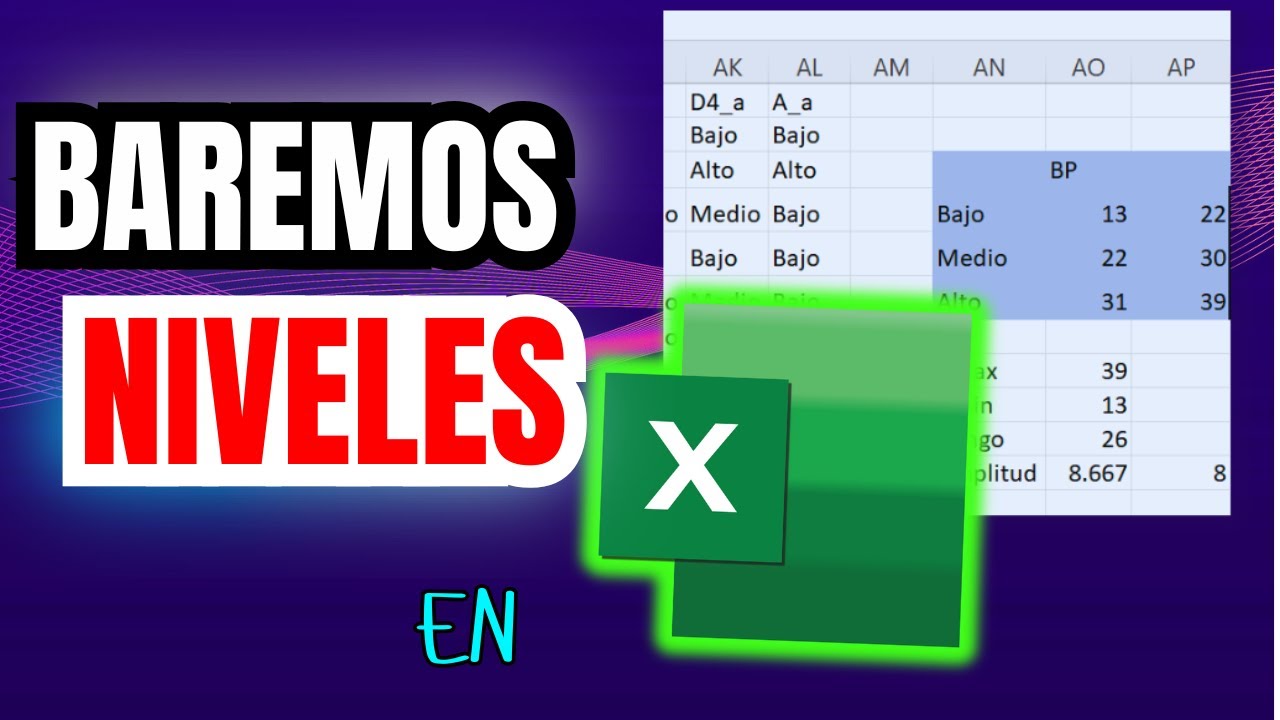 🤩Tabulación de Datos en Excel de Encuestas con Escala Likert (Baremación y Niveles)