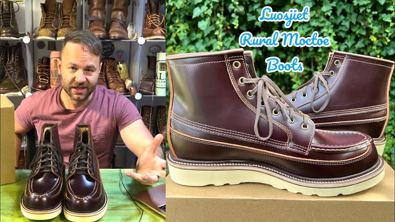 Luosjiet Rural Moctoe Boots in DARK WINE Teacore!!!