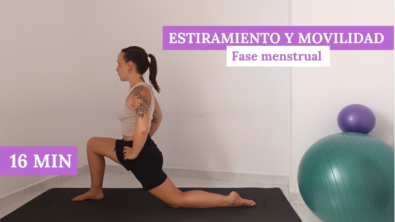 🌙 Estiramientos y movilidad para tu fase menstrual | alivio y conexión (16 min)