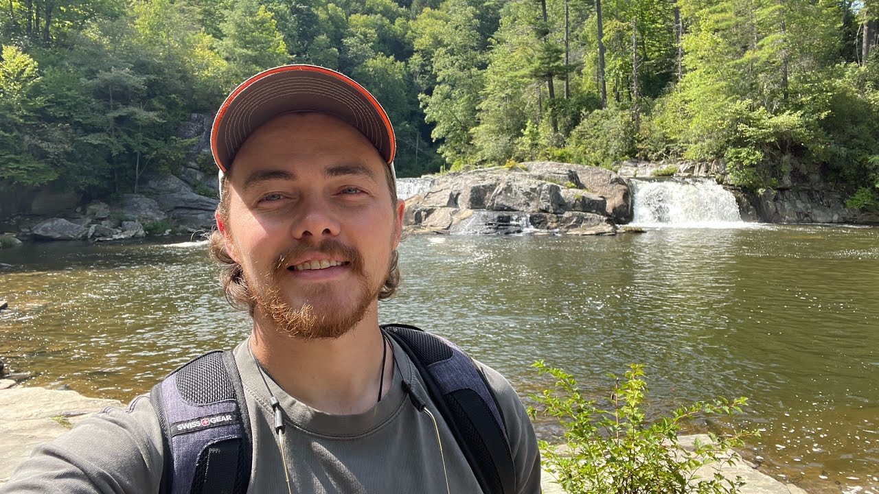 Camp setup and hiking - LinVille Falls NC