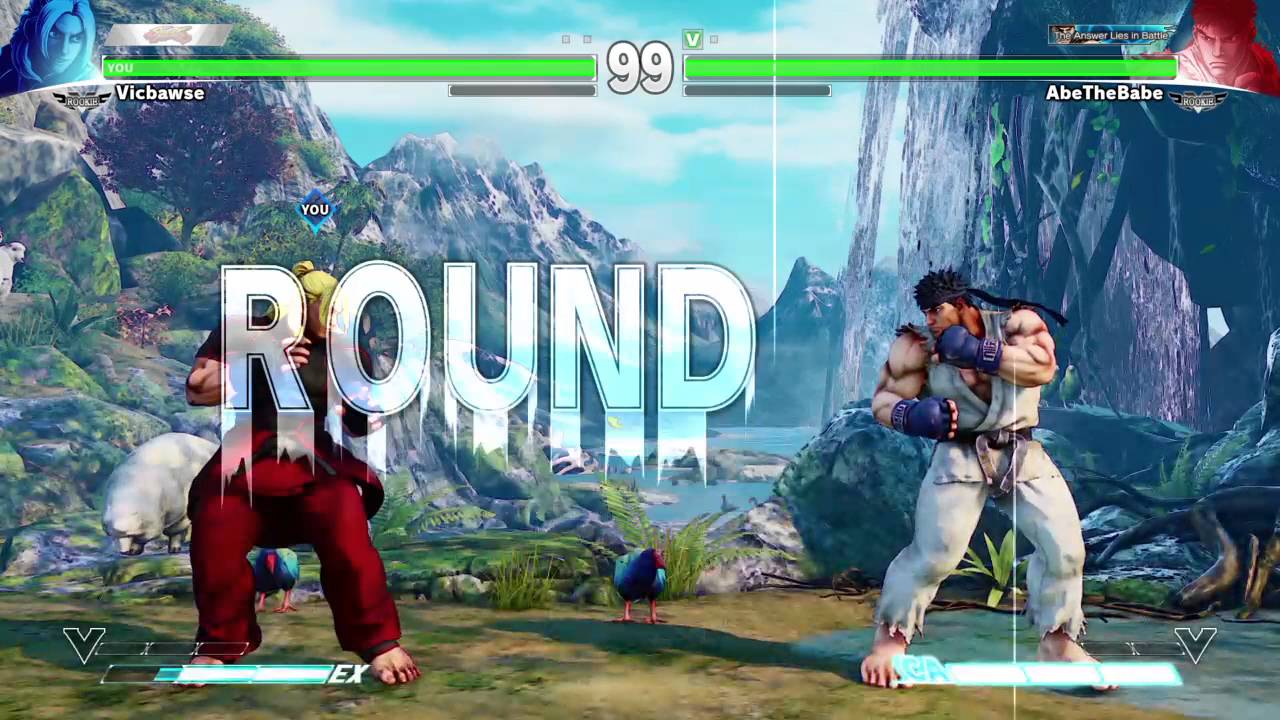 STREET FIGHTER V: Ryu Vs Ken hadouken battle
