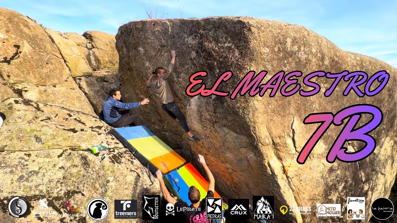 El Maestro 7B | Valdemanco Boulder | Sector Finca