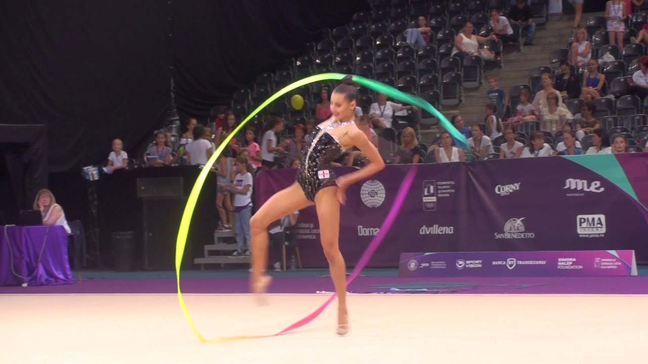 Natela Bolataeva GEO Ribbon AA World Challenge Cup Cluj 24 August 2019