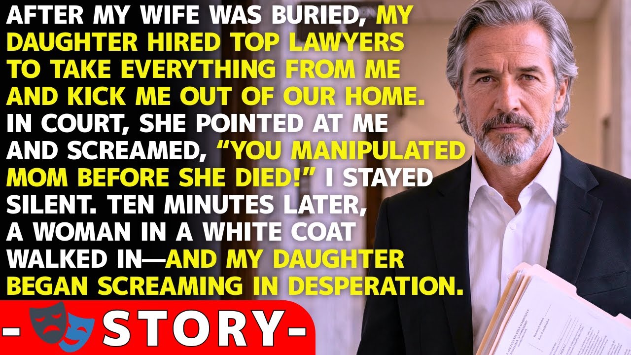 My Wealthy Daughter Took Me to Court for the Inheritance—Then a Woman in a White Coat Walked In