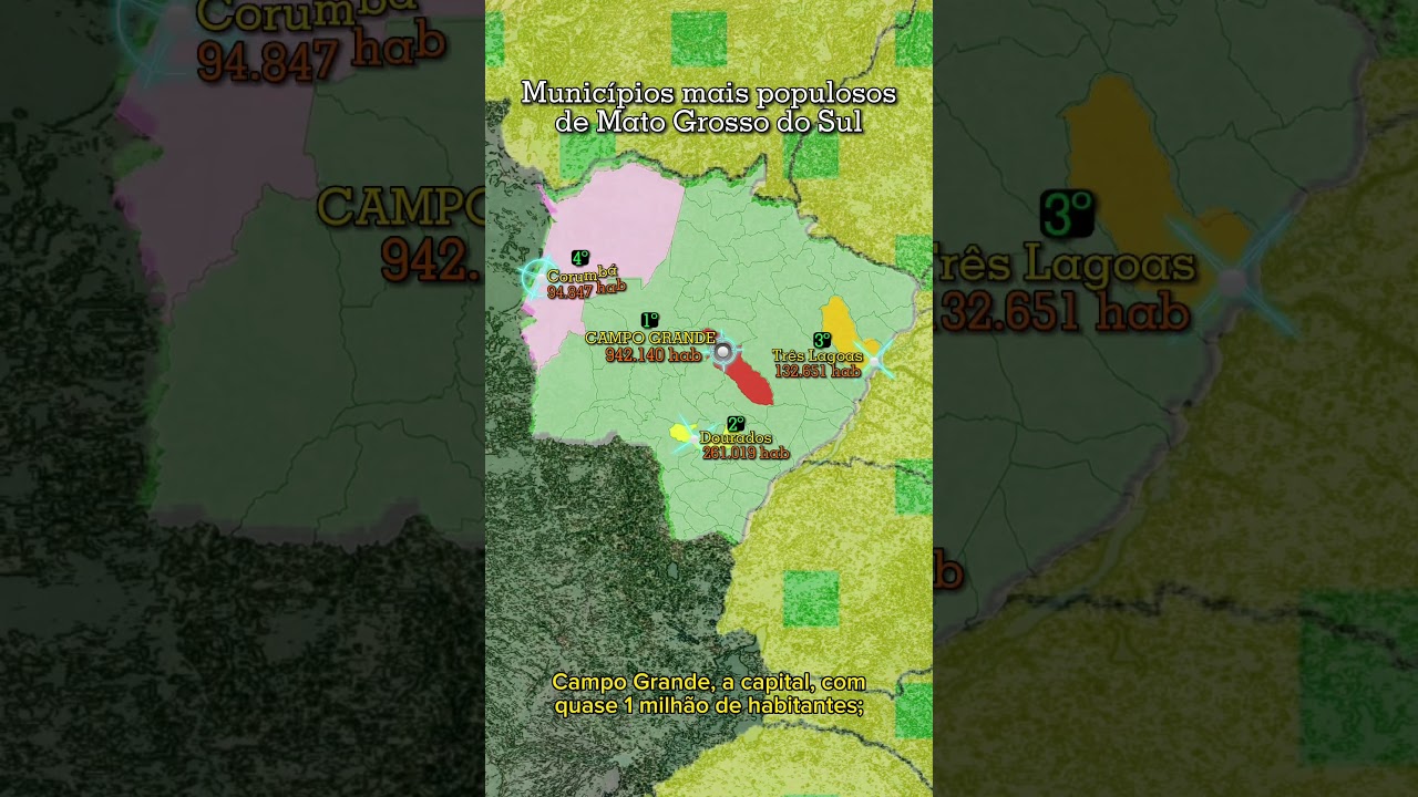 Estados do Brasil: Mato Grosso do Sul #geografia #matogrossodosul #estadosdobrasil