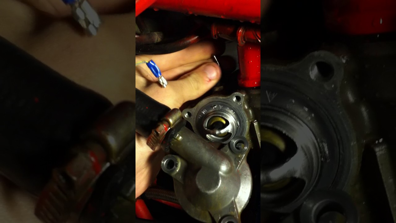 trx450r temp sensor and thermostat removal and install