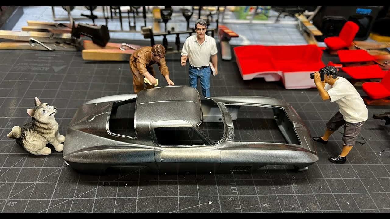 Обновление сборки Revell 1967 Corvette №1