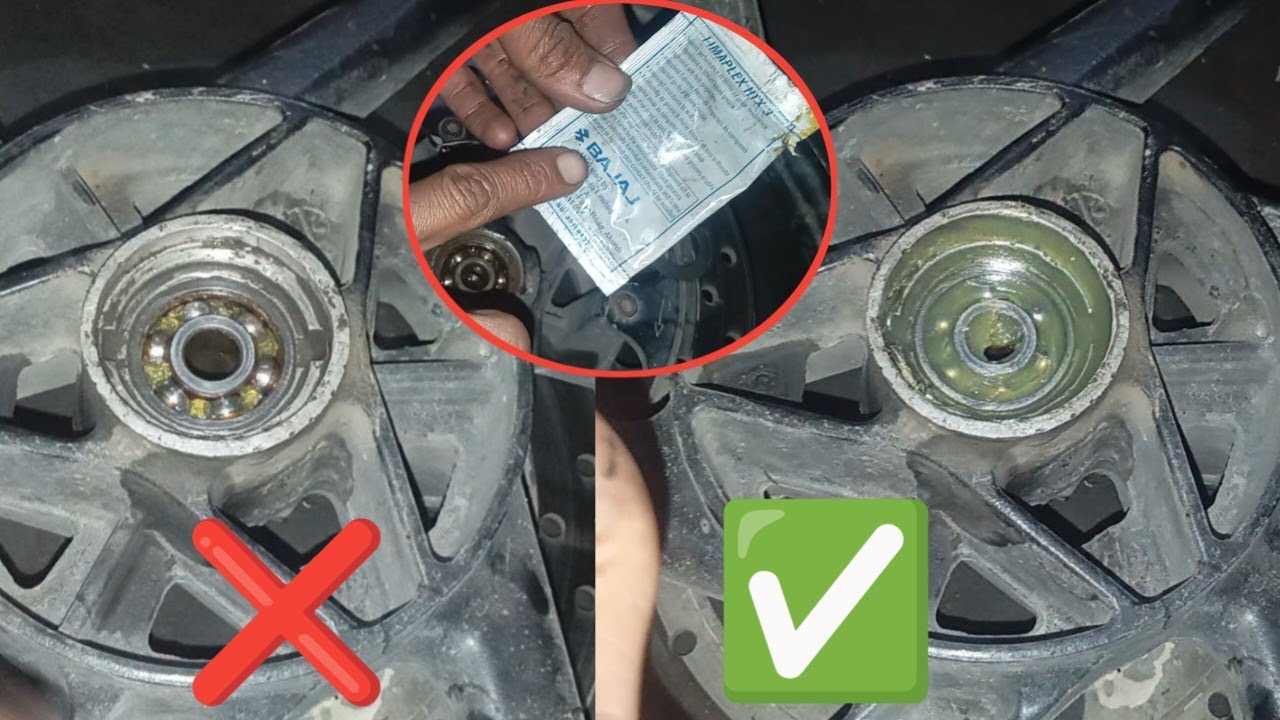 bearing me grease kaise lagaye // bike bearing grease 
