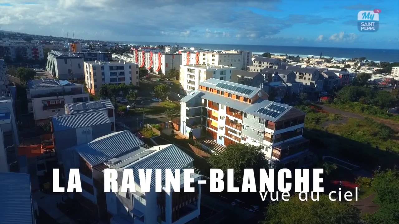LA RAVINE-BLANCHE vue du ciel (Saint-Pierre)