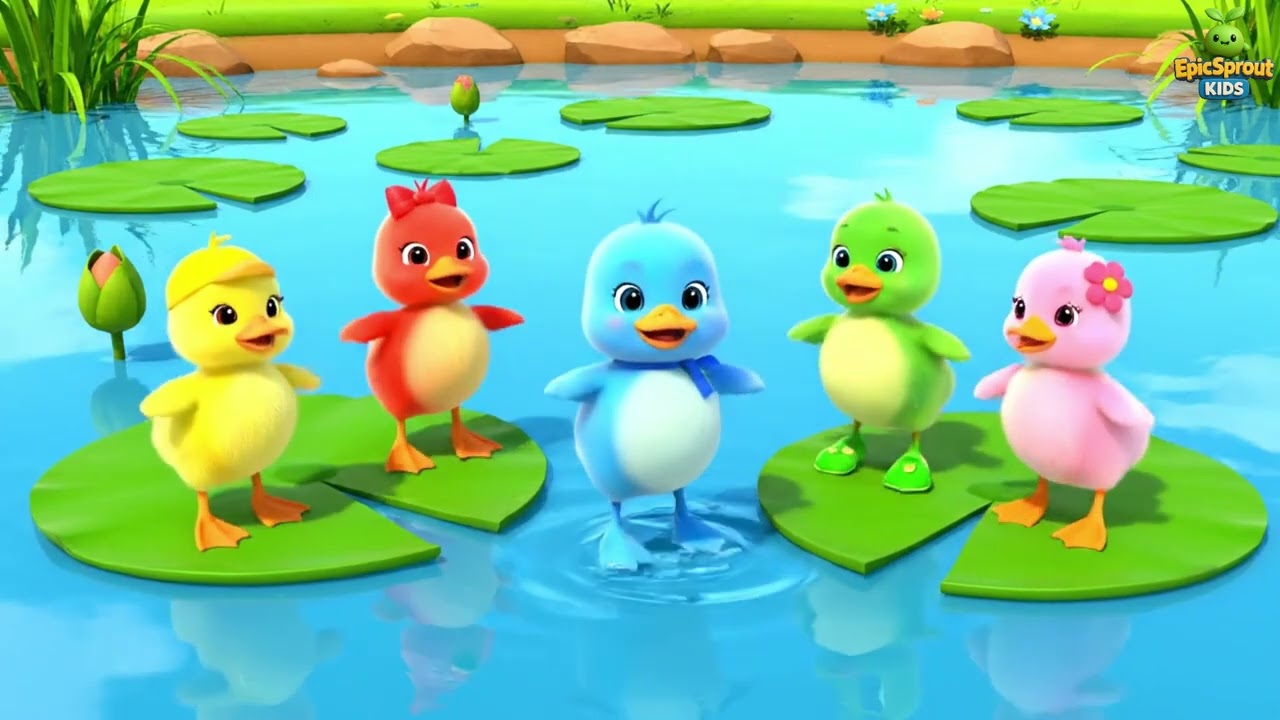 Dutch | Vijf Kleine Eendjes | Five Little Ducks | kids song