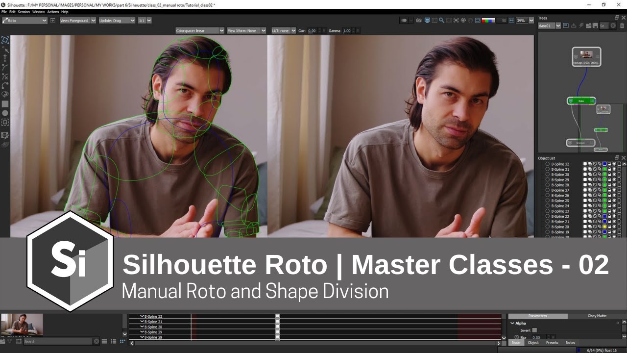 Silhouette Roto | Master Classes - 02| Manual Roto and Shape Division  |  @Boris FX ​