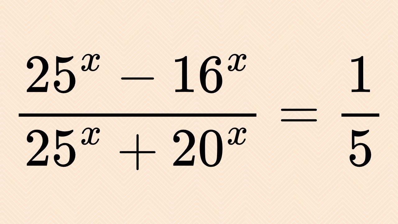 Hungary | A Nice Exponential Algebra Problem