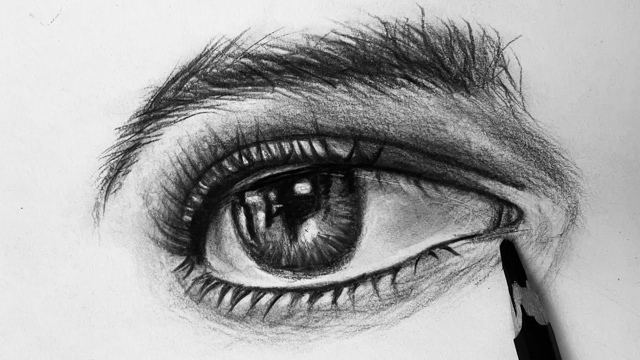 😱👉🏼 DETAILS Easy Eye Drawing Tutorial for Beginners |Step by Step Pencil Drawing Lesson / Top 7