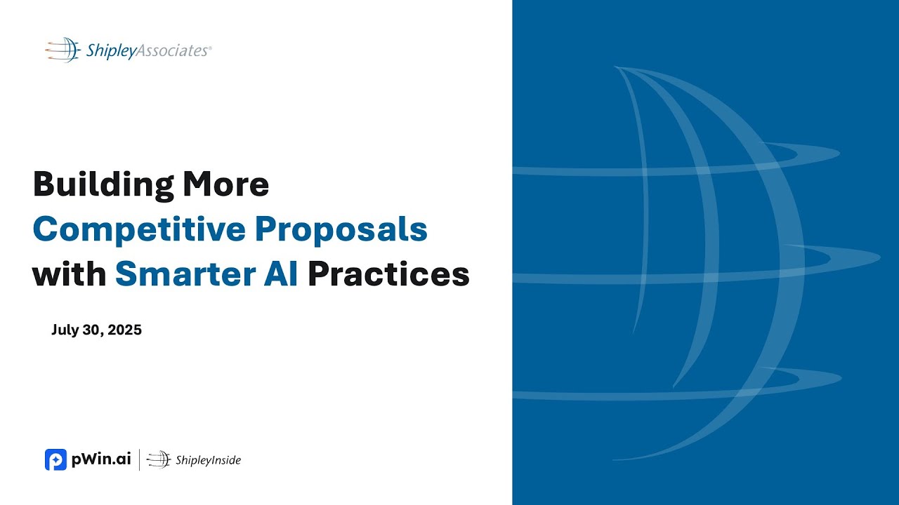 Building More Competitive Proposals with Smarter AI Practices