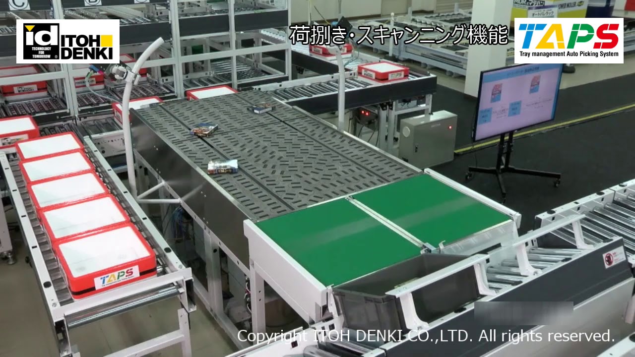 荷捌き・スキャニング機能　－TAPS　ロボットを超えるロボット－