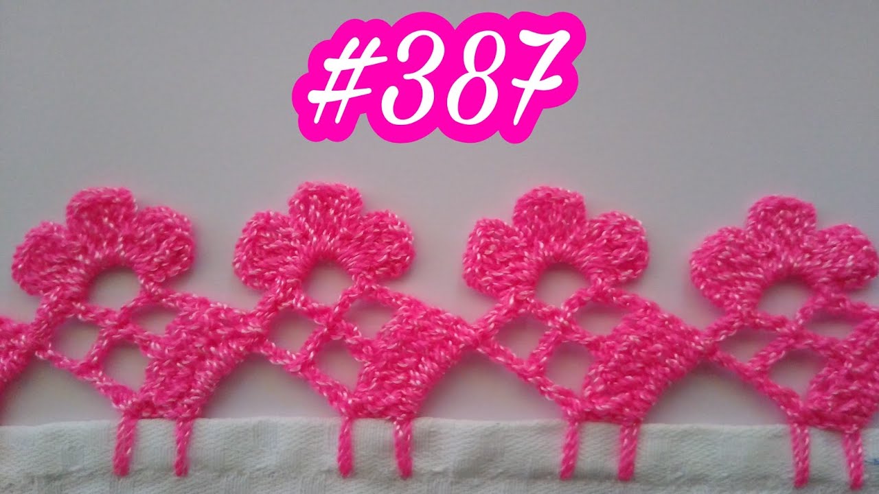 Orilla para servilleta muy sencilla de realizar #387