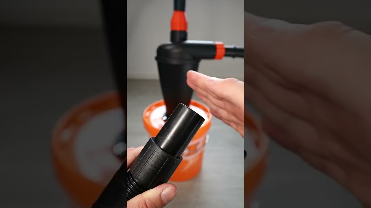 Cyclone Dust Collector Fail - Solid Bucket Next Time! | Shorts