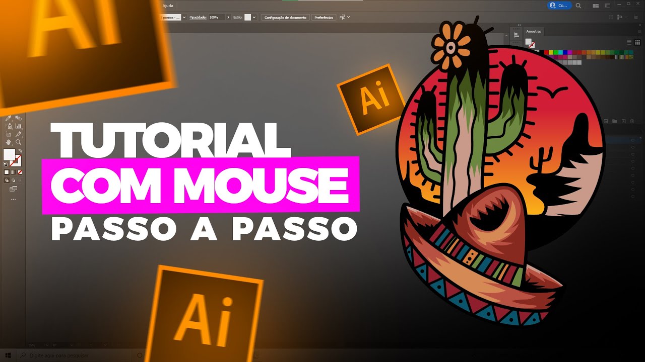 Você não precisa de mesa digitalizadora para vetorizar bem no Adobe Illustrator (PASSO a PASSO)
