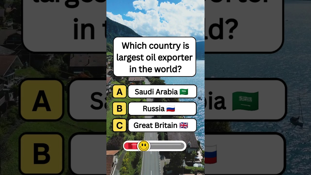 Which Country is the Largest Oil Exporter in the World? #shorts #usa #quiz