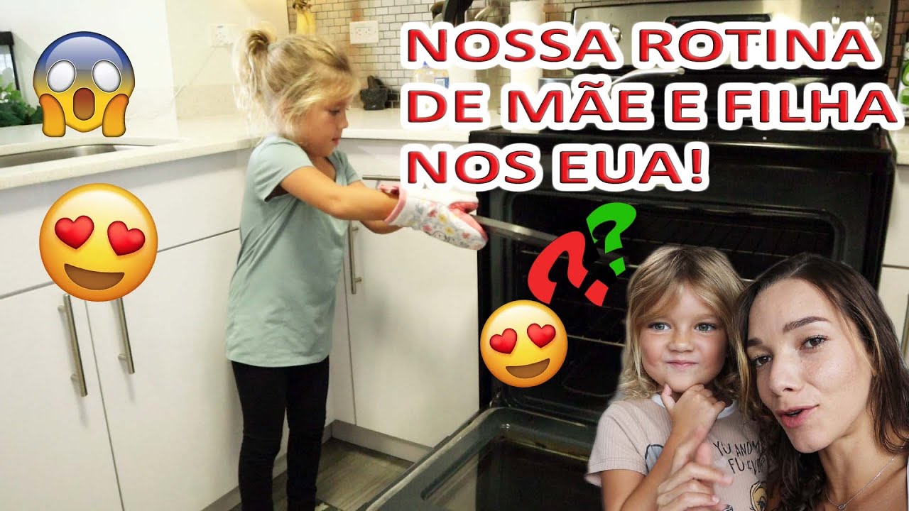 ROTINA DE MÃE E FILHA NOS EUA ( AGORA ELA QUER FAZER TUDO SOZINHA)