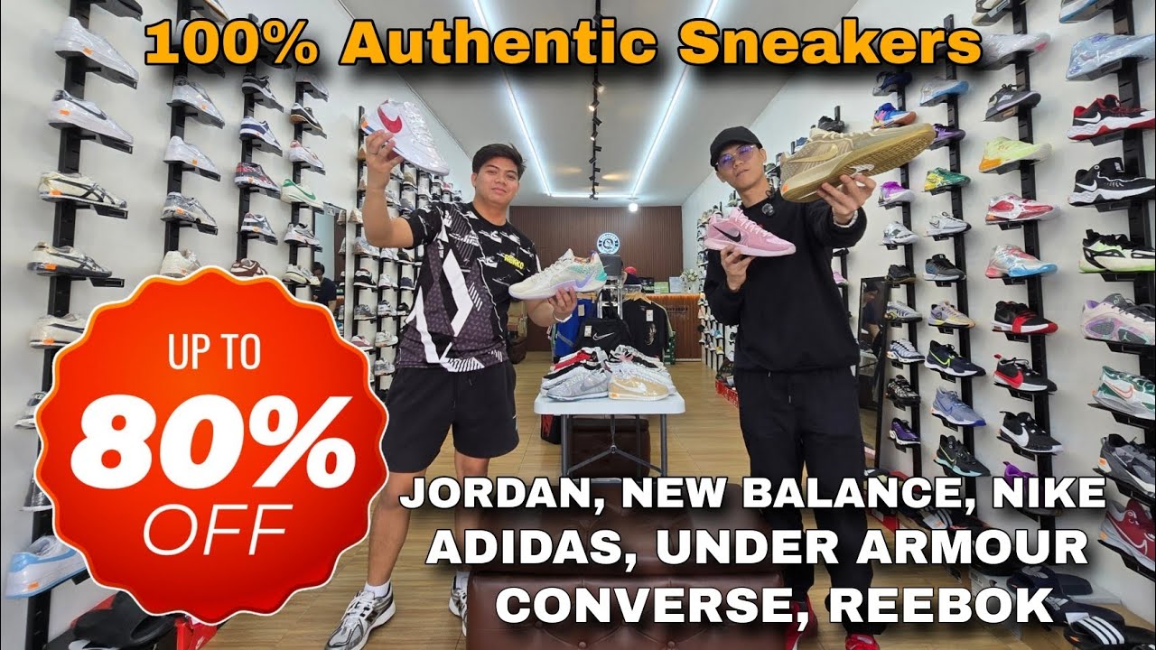 UP TO 80% OFF Authentic Sneakers, Jordan, New Balance, Nike, Adidas, Under Armour, Reebok, Converse