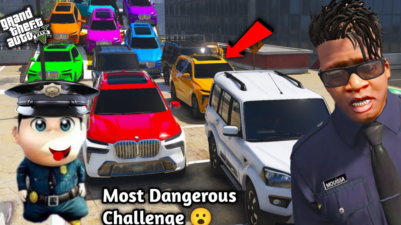GTA 5: Franklin's Job In Danger After Worst Challenge Given by police Shinchan 👮🏻😡Ps Gamester