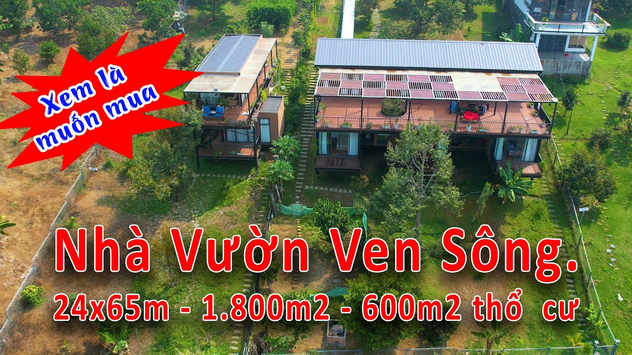 D8 - Bán nhà vườn ven sông, đẳng cấp tại Bảo Lộc. Có tiền là BỤP luôn không phải suy nghĩ.
