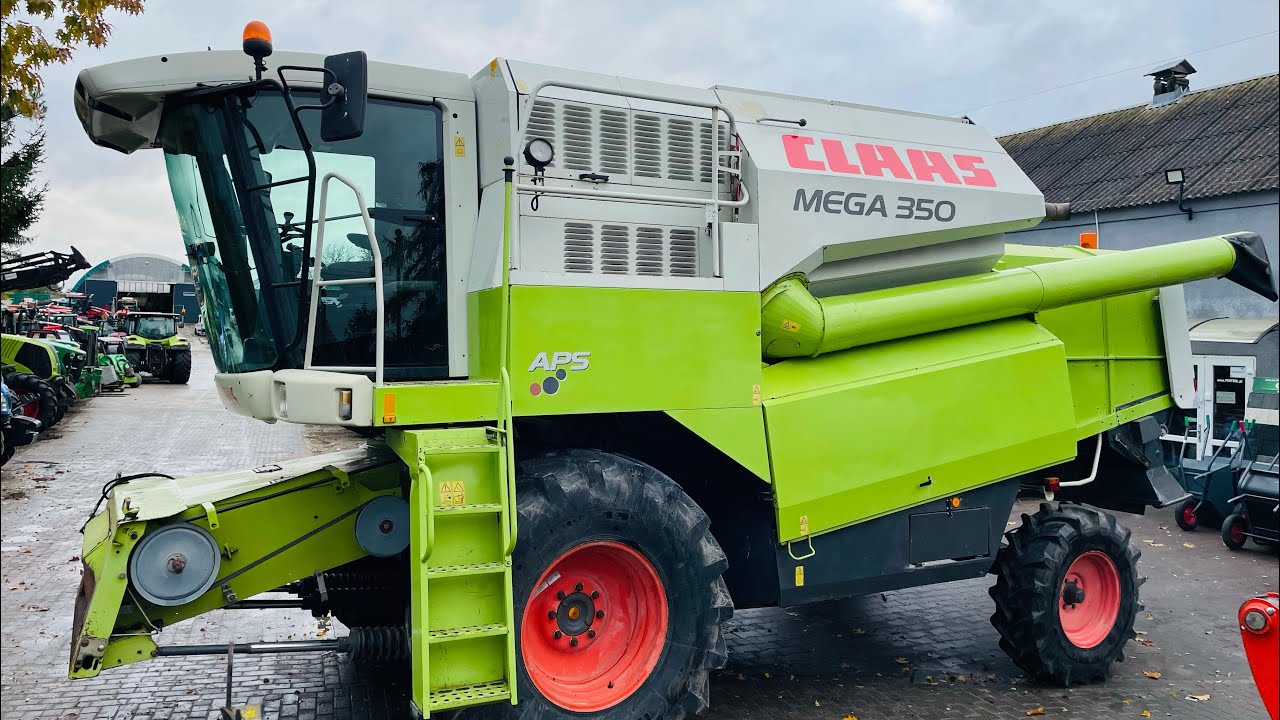 CLAAS MEGA 350 APS, 2006 rok, heder 5.1m, prezentacja/review,na sprzedaż  *PESTROL*