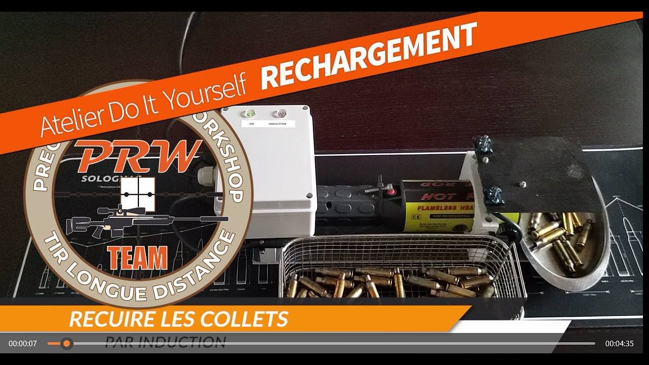 Recuire les collets par induction PRW Precision Rifle Workshop