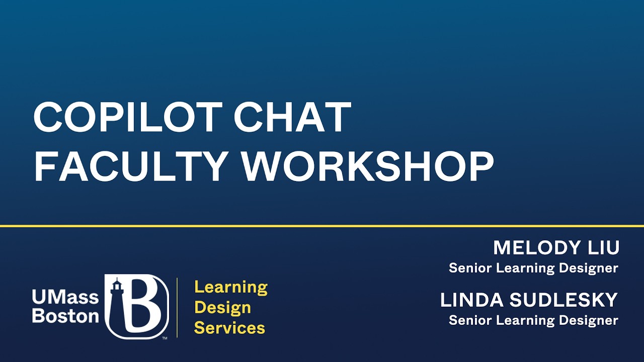 Copilot Chat Faculty Workshop (2-26-2026)