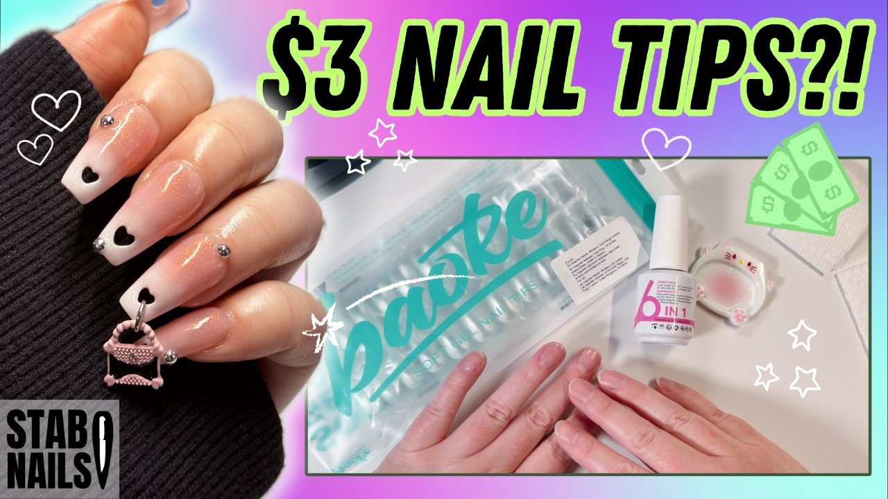 $3 Nail Tips...Are They Actually Good?!