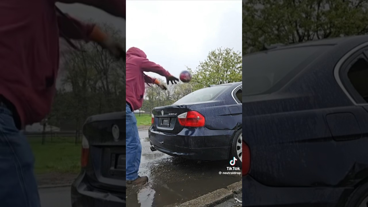 Bowling Ball Vs BMW #bmw #bowling #prank