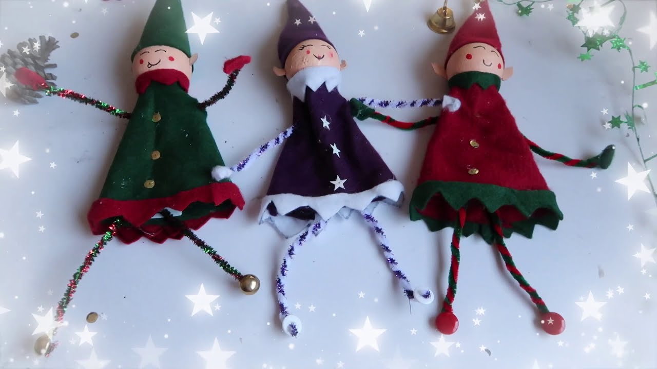 DUENDES NAVIDEÑOS decoración para ARBOL || FACILES DE HACER