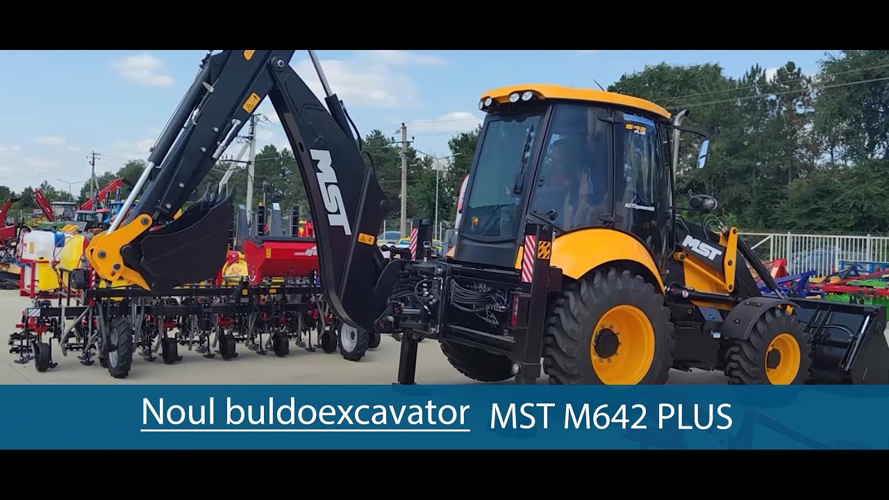 Noul buldoexcavator MST M642 PLUS / Новый экскаватор-погрузчик MST M642 PLUS