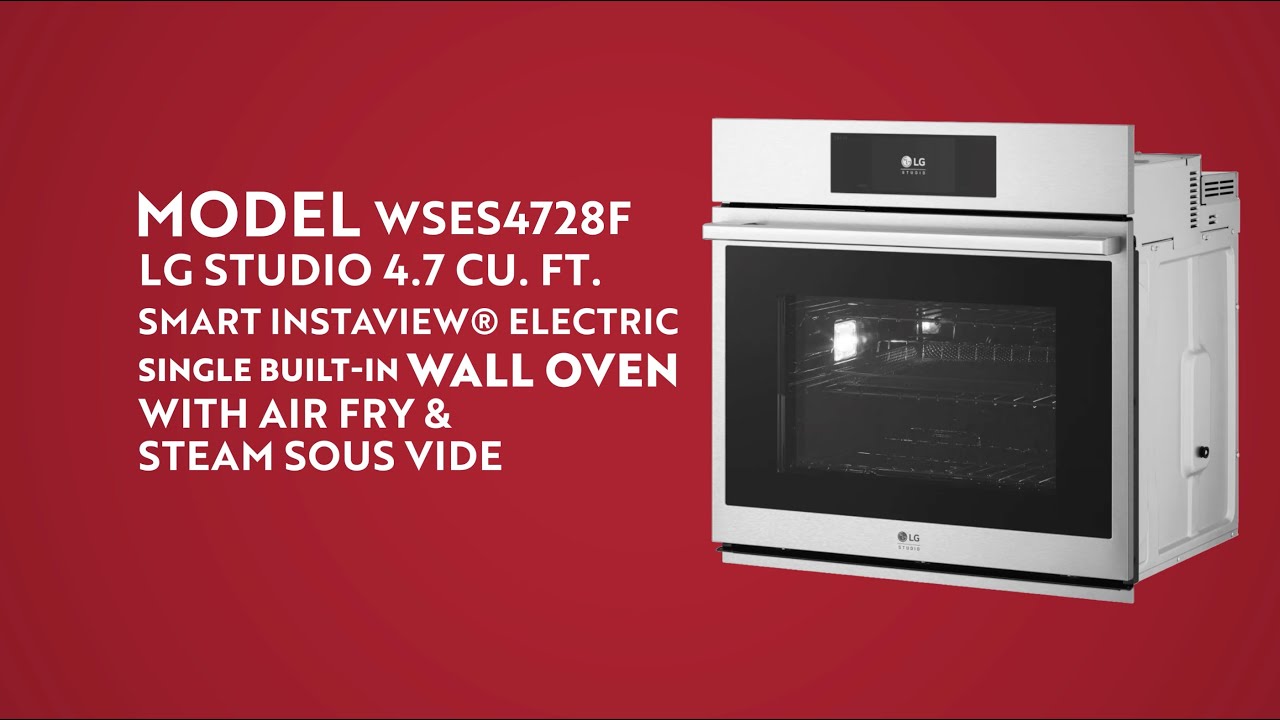 [Встраиваемые духовые шкафы LG] Встраиваемая духовка LG с сенсорным экраном, функциями аэрогриля ...