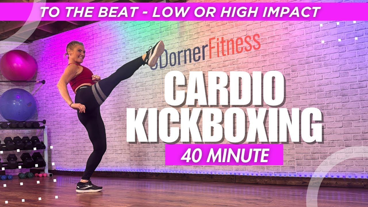 40-Minute CARDIO KICKBOXING Workout: No Equipment Needed! | High & Low Impact OPTIONS