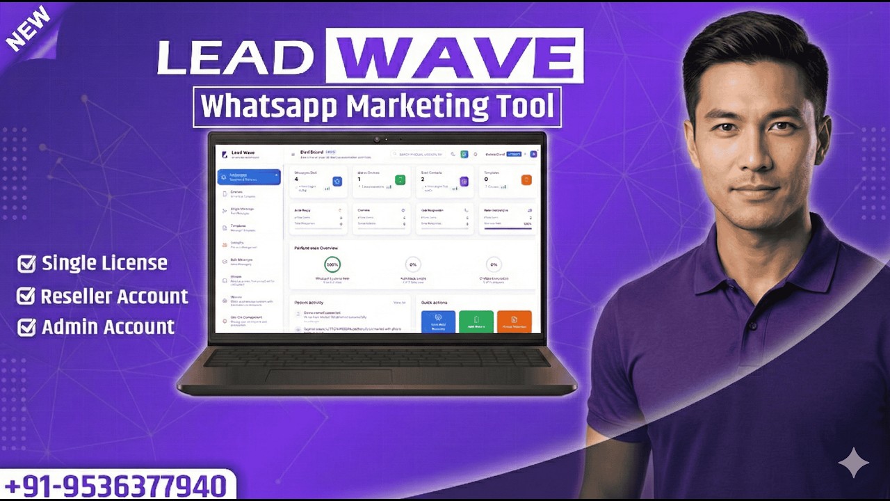 WhatsApp Marketing Automation 2026 LeadWave v3.0.0 Full Setup & Features whatsapp bulk message