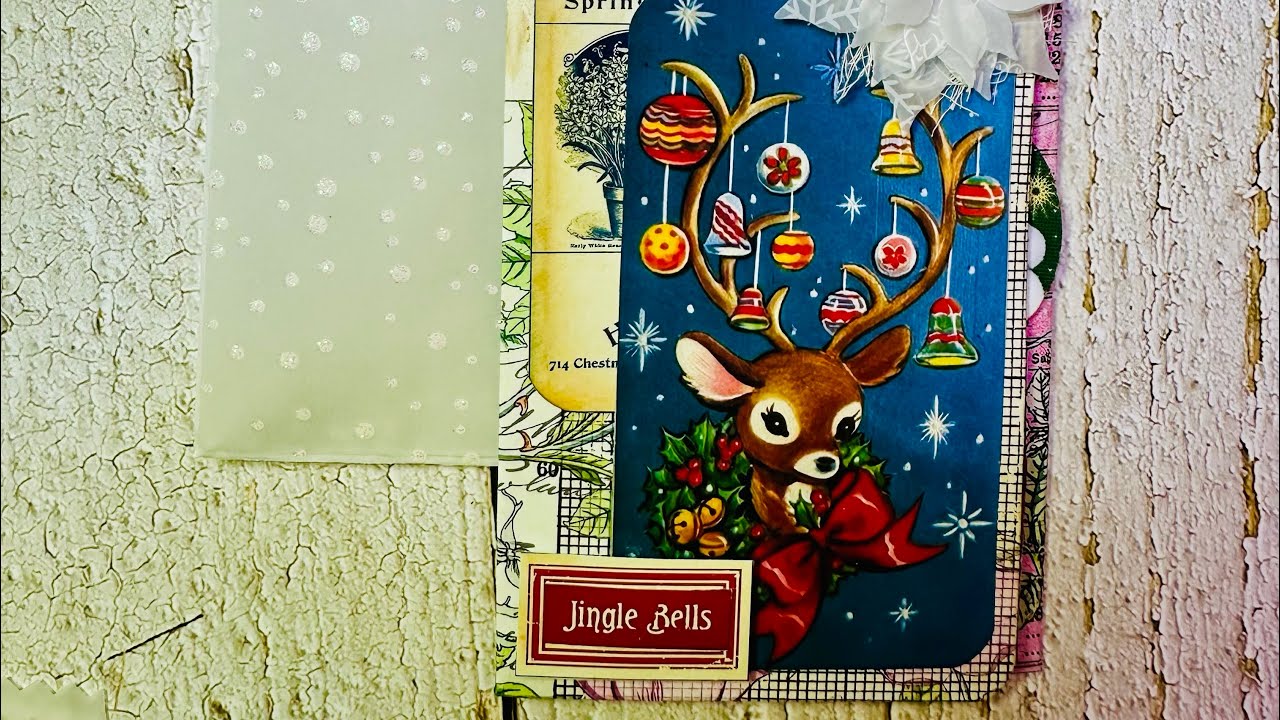 One Page Wonder | Folio |#BotanicalChristmasChallenge | # DTPthejunkjournalstudio 