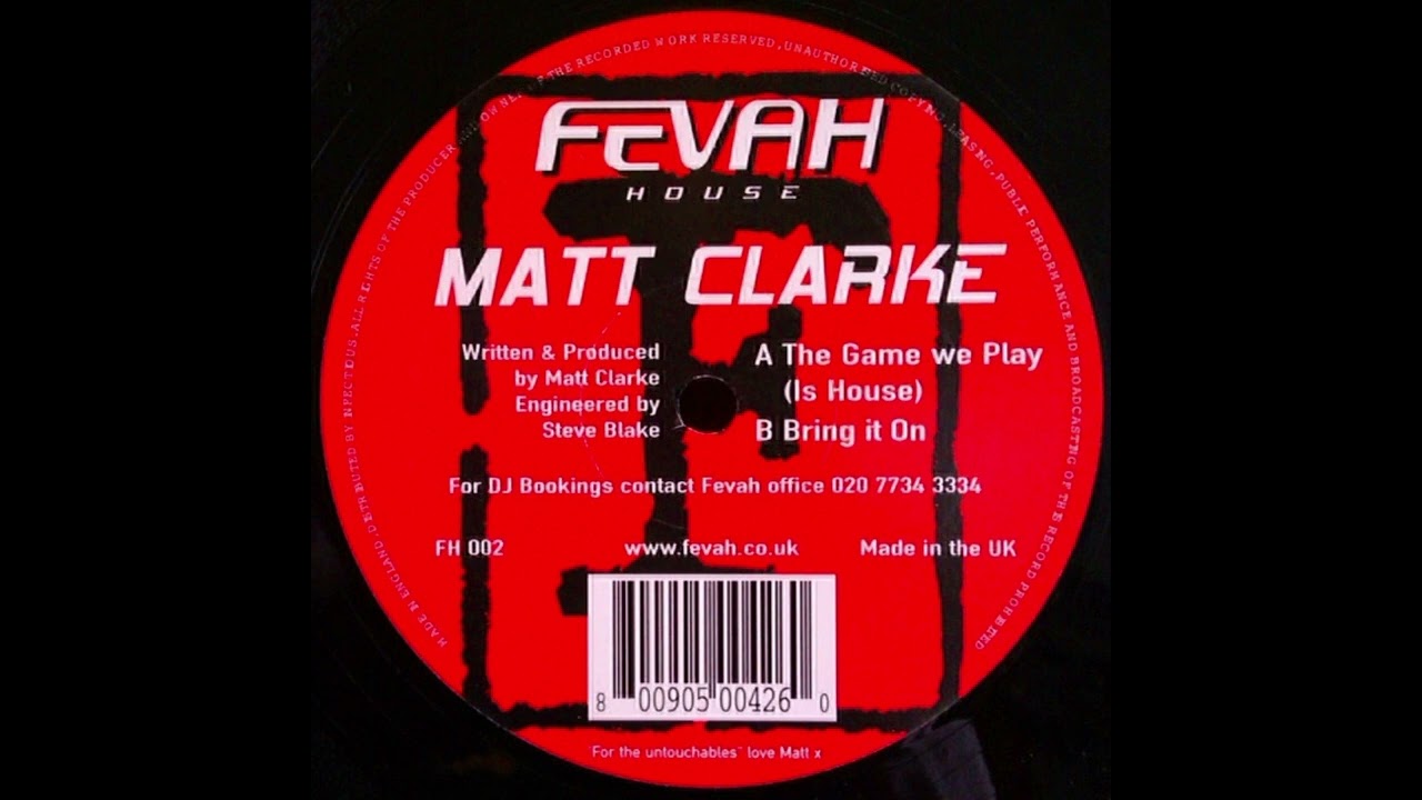 Matt Clarke - The Game We Play (Is House)