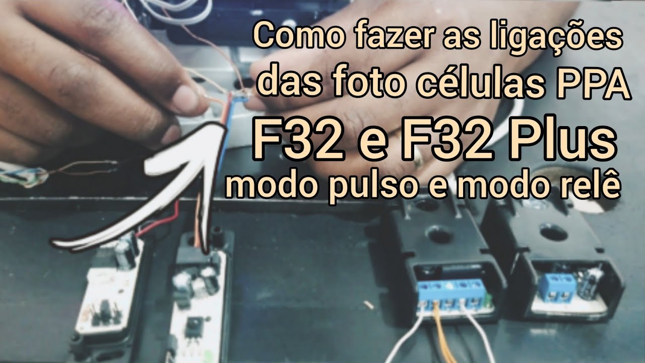 Fotocélula F32 e F32 Plus PPA, como ligar  em modo Pulso e em modo Relê e suas diferenças.