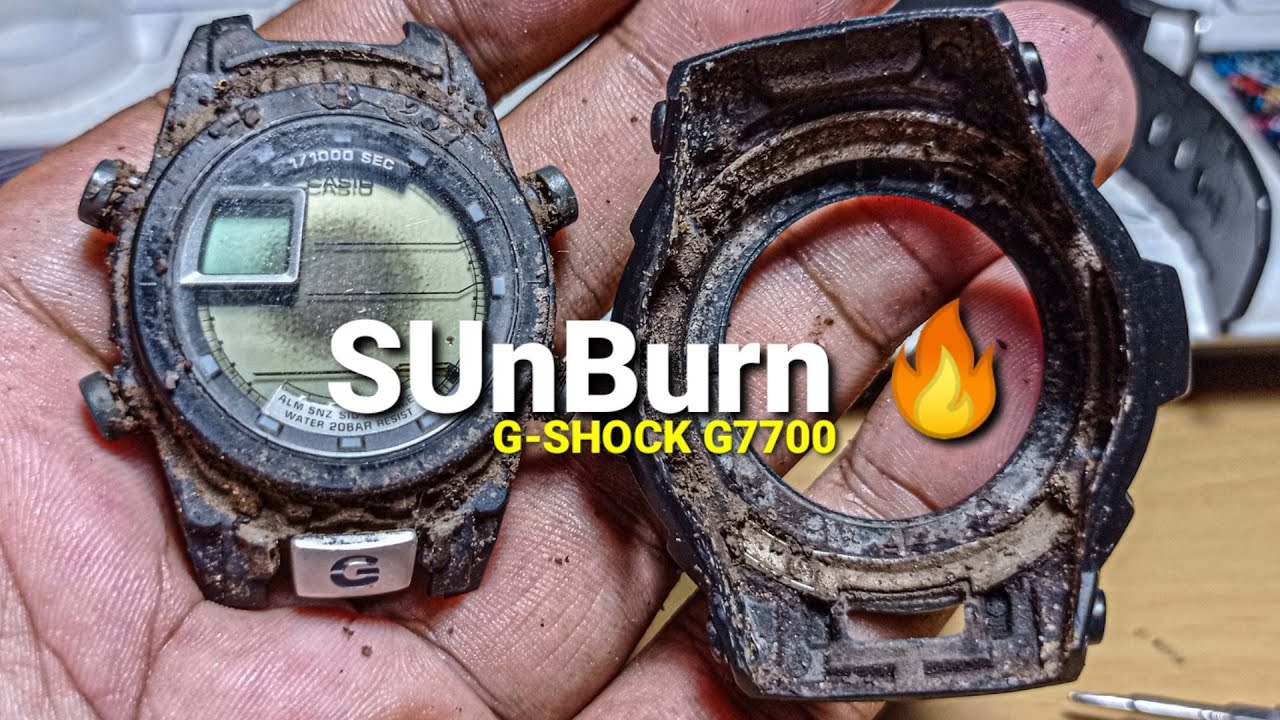 Repair & Deep Clean Perbaikan dan pembersihan Jam Tangan G-shock G-7700 LCD SunBurn ‼️