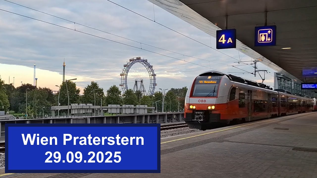 Züge Wien Praterstern 29.09.2025