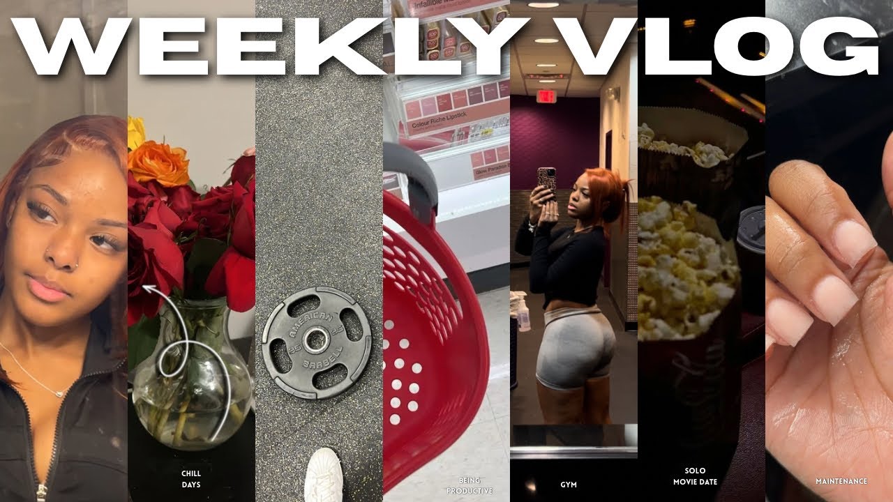 weekly vlog ✰ gym, solo movie date + back in routine, chill days + acai bowl + more! 