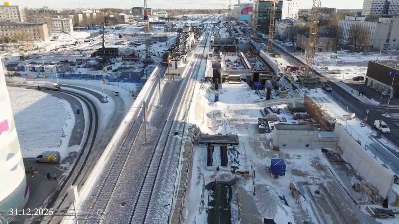 Rail Baltica Ülemiste terminali ehitustööd, 31.12.2025