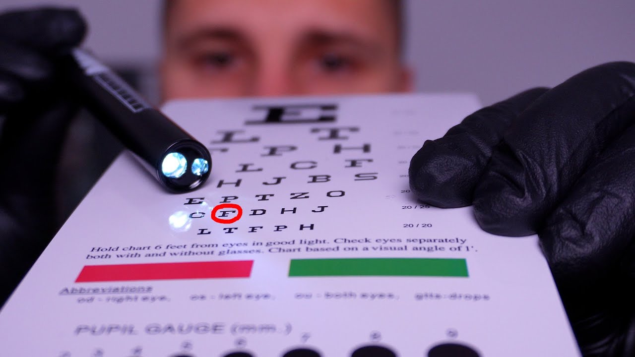 ASMR 🇵🇱 Luźne Badanie Wzroku i Oczu ( osobista uwaga, dotykanie twarzy, wykonuj moje polecenia)